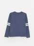 LC Waikiki Crew Neck Printed Long Sleeve Boy T-shirt
